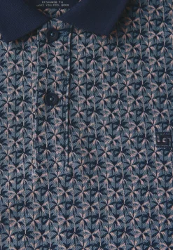 Gemustertes Piqué Poloshirt