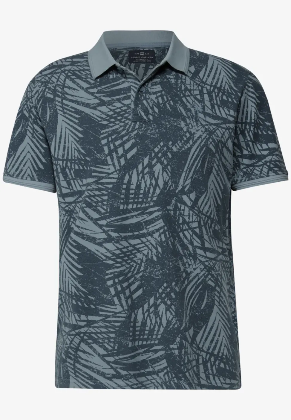 Gemustertes Piqué Poloshirt