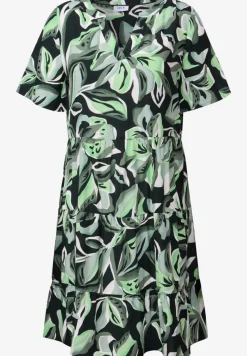 Gemustertes Volant-Kleid