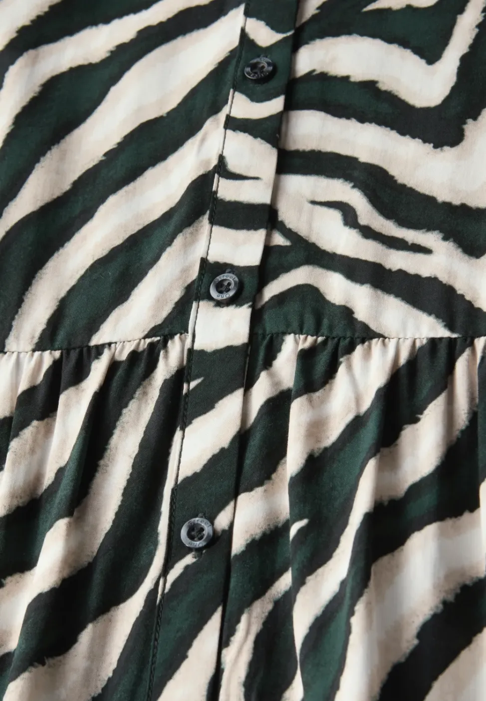 Gemustertes Volant-Kleid
