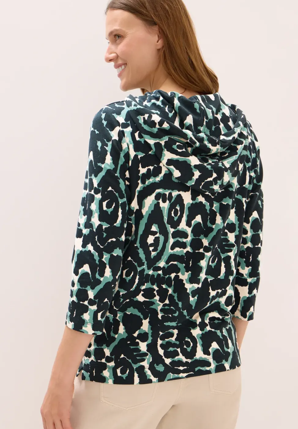 Gemustertes Hoodie Shirt