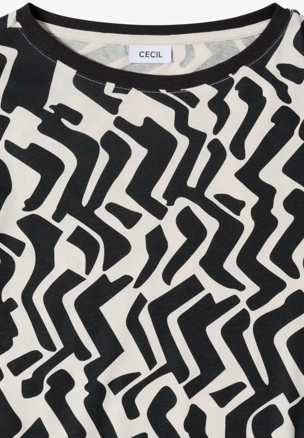 Gemustertes Langarmshirt