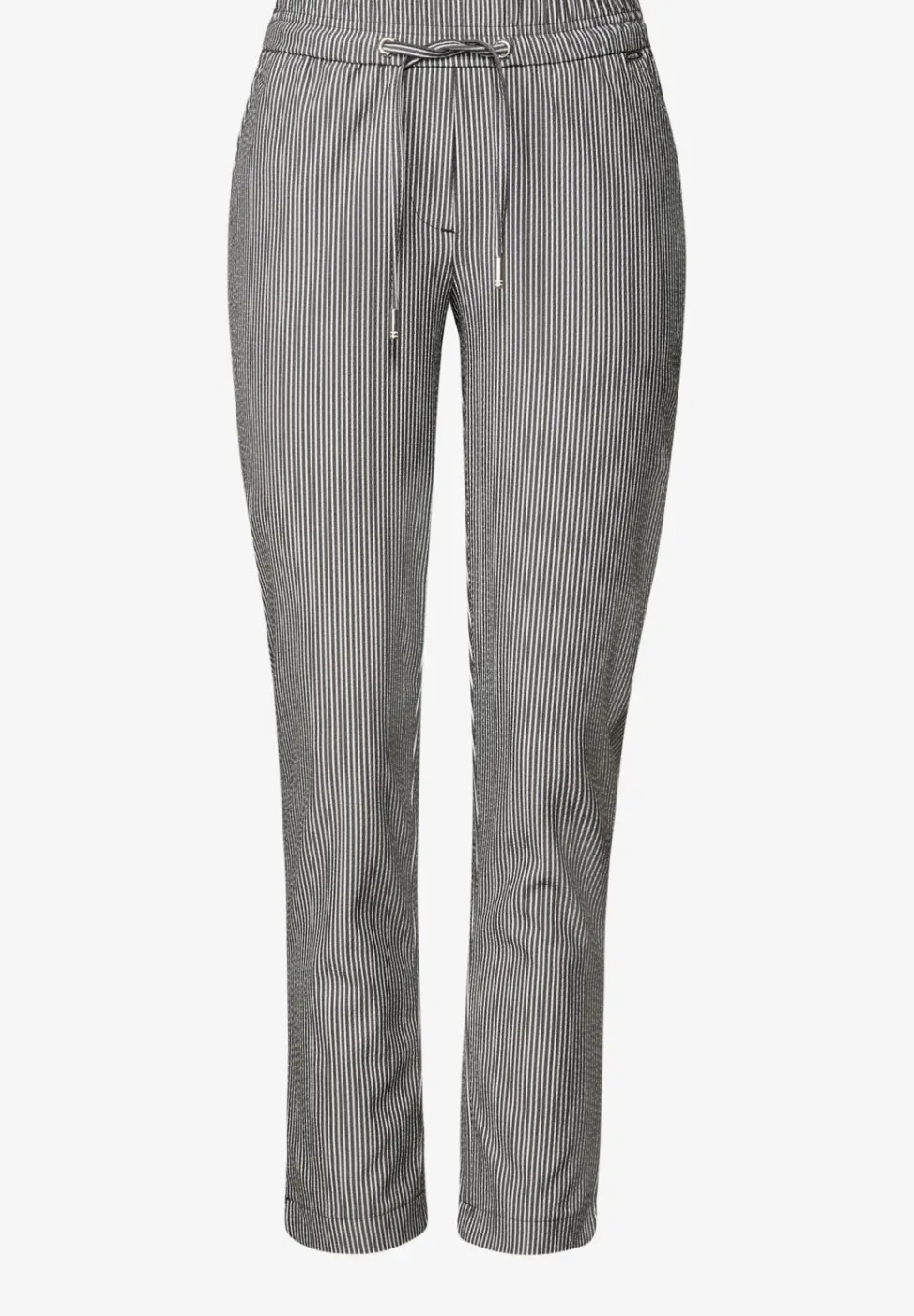 Gestreifte Seersucker Hose