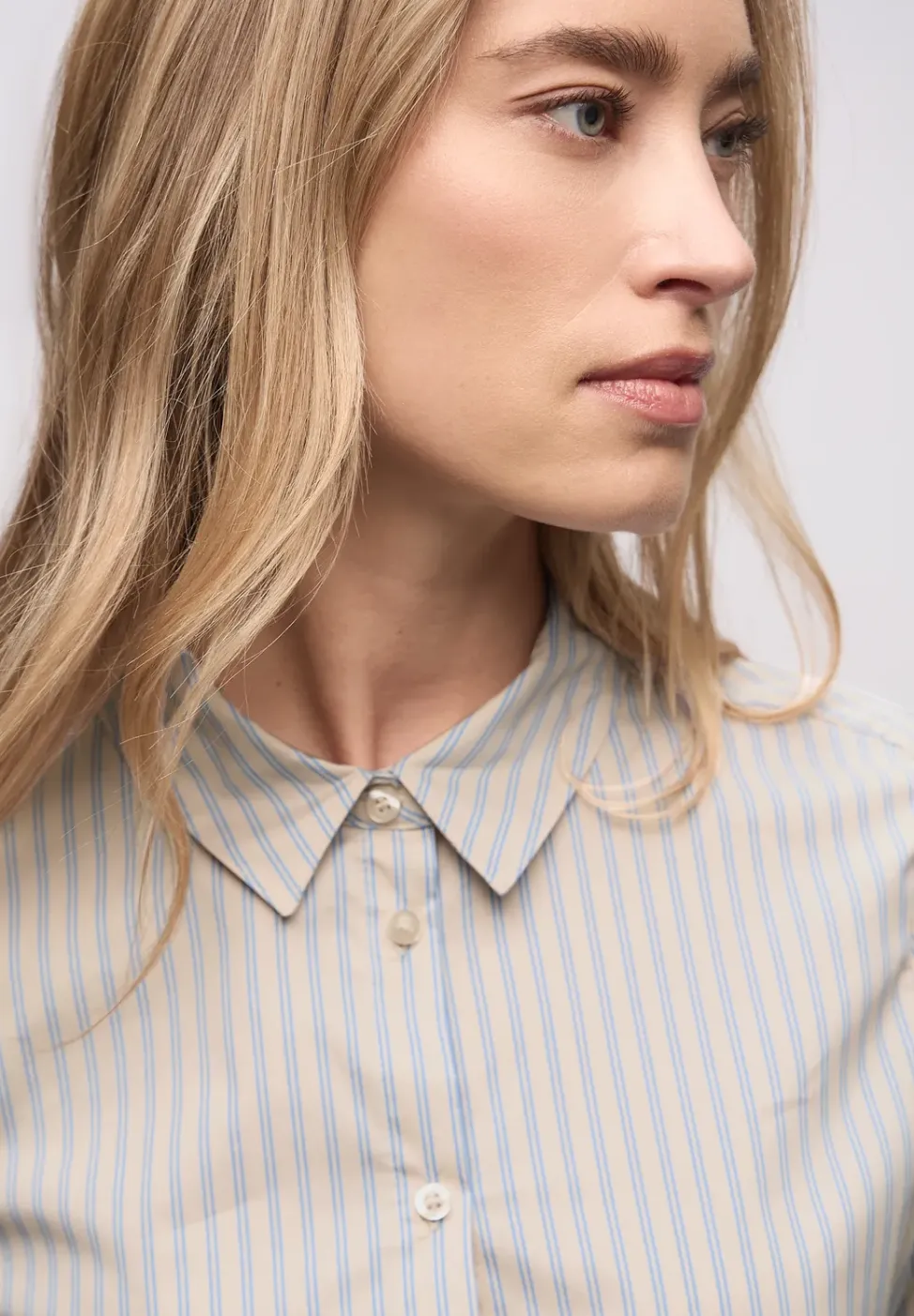Gestreifte Business Bluse