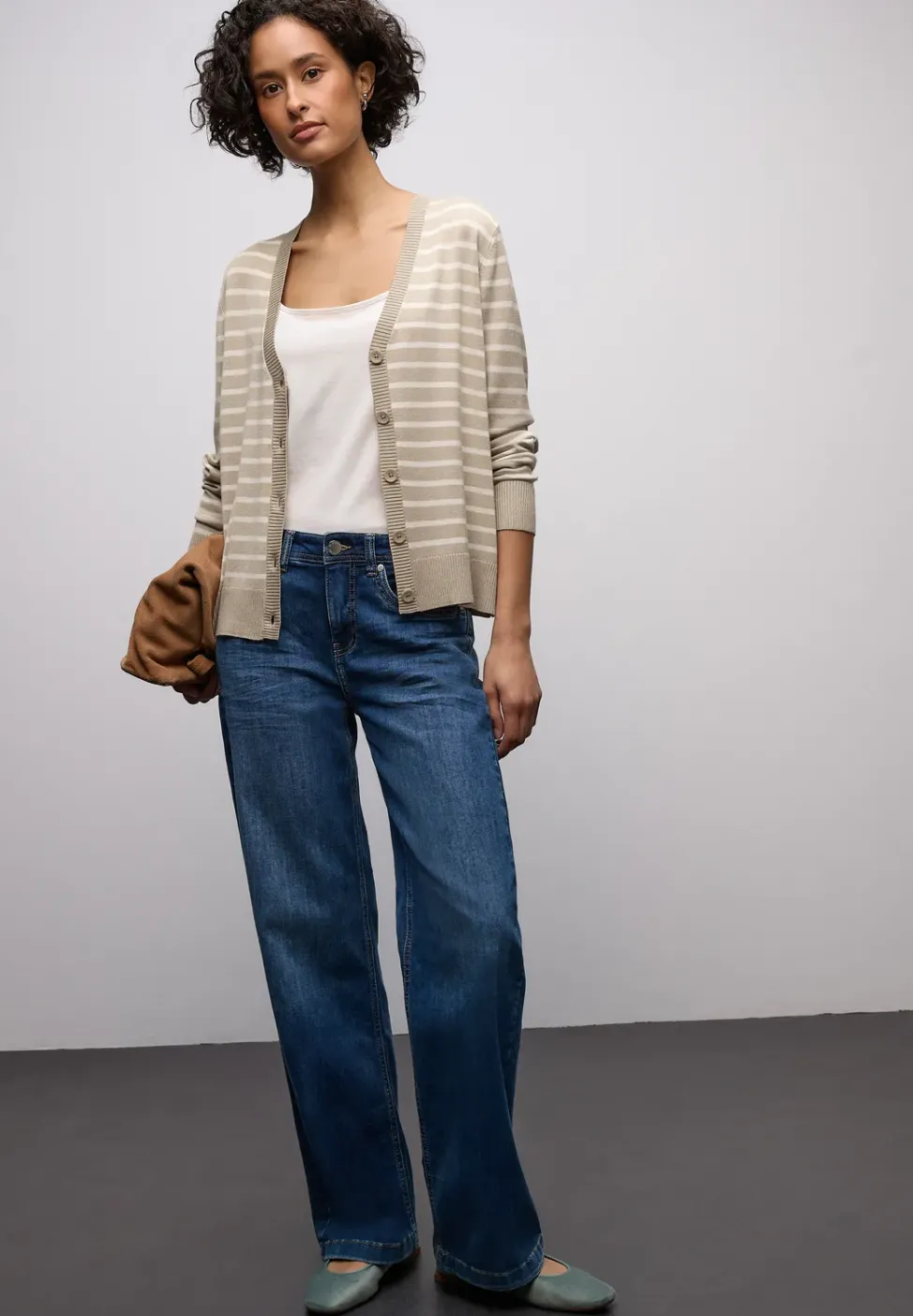 Gestreifter Cardigan