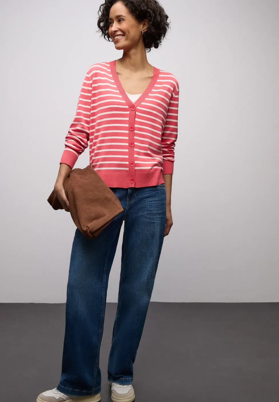 Gestreifter Cardigan