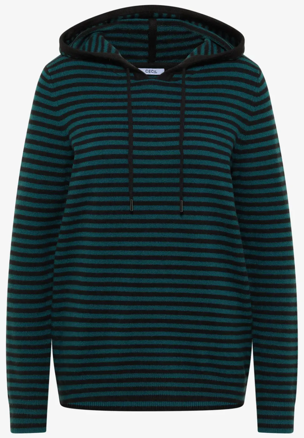 Gestreifter Kapuzenpullover