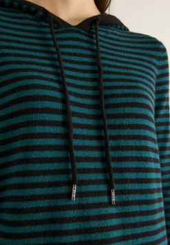 Gestreifter Kapuzenpullover