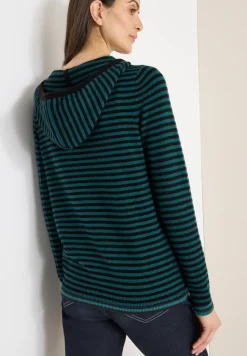 Gestreifter Kapuzenpullover