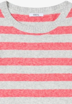 Gestreifter Melange Pullover