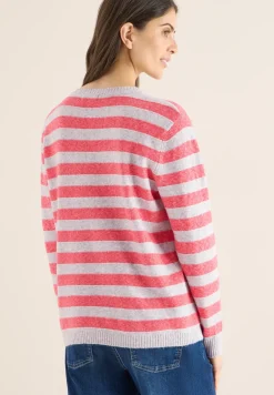 Gestreifter Melange Pullover