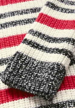 Gestreifter Mouliné Pullover