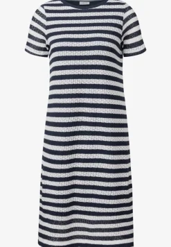 Gestreiftes Ajour-Kleid