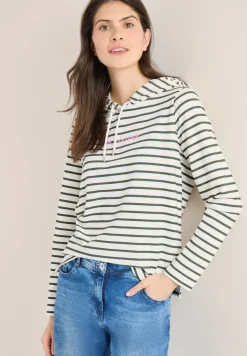 Gestreiftes Hoodie Shirt