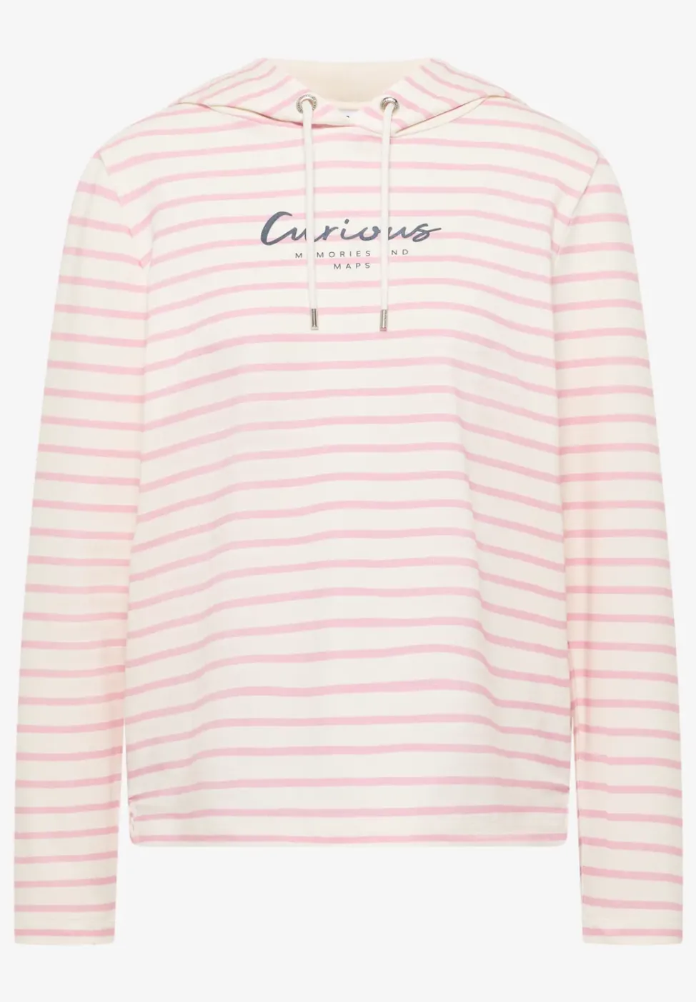 Gestreiftes Hoodie Shirt
