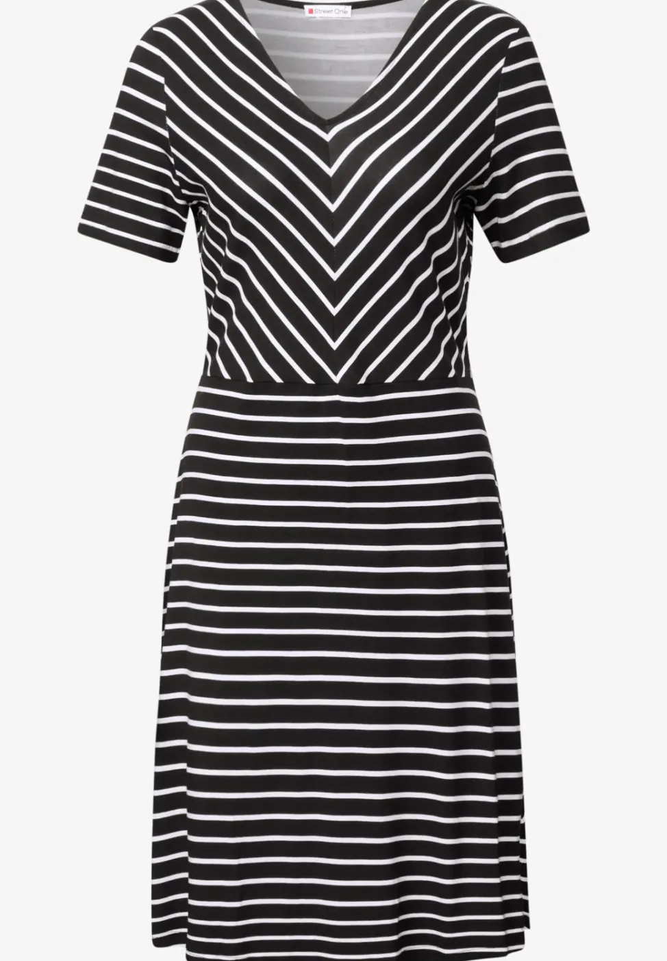 Gestreiftes Jersey-Kleid