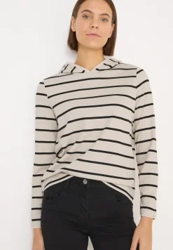 Gestreiftes Kapuzenshirt