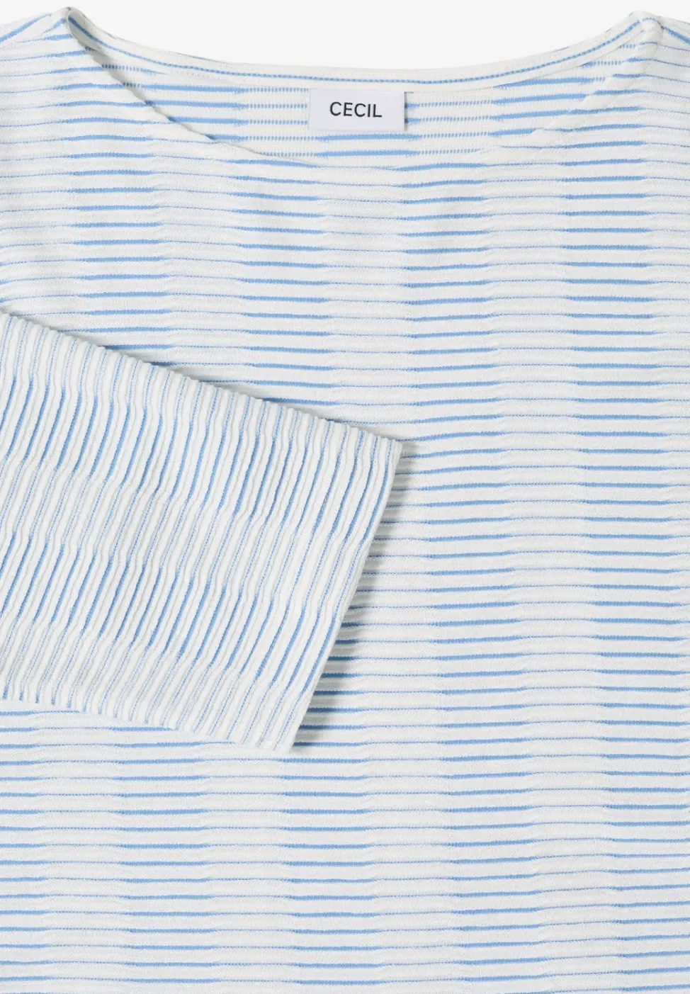Gestreiftes Strukturshirt