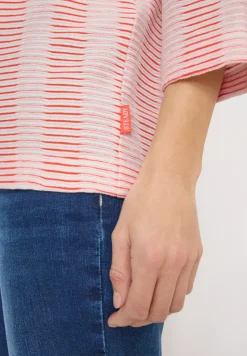 Gestreiftes Strukturshirt