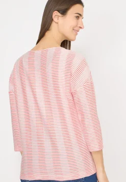 Gestreiftes Strukturshirt