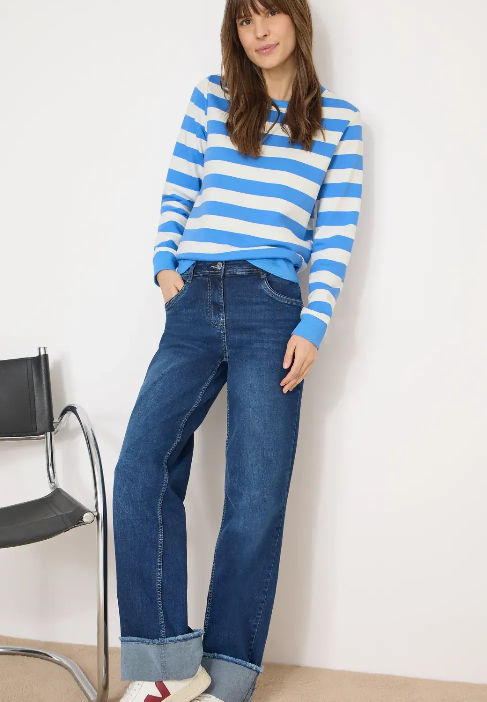 Gestreiftes Sweatshirt