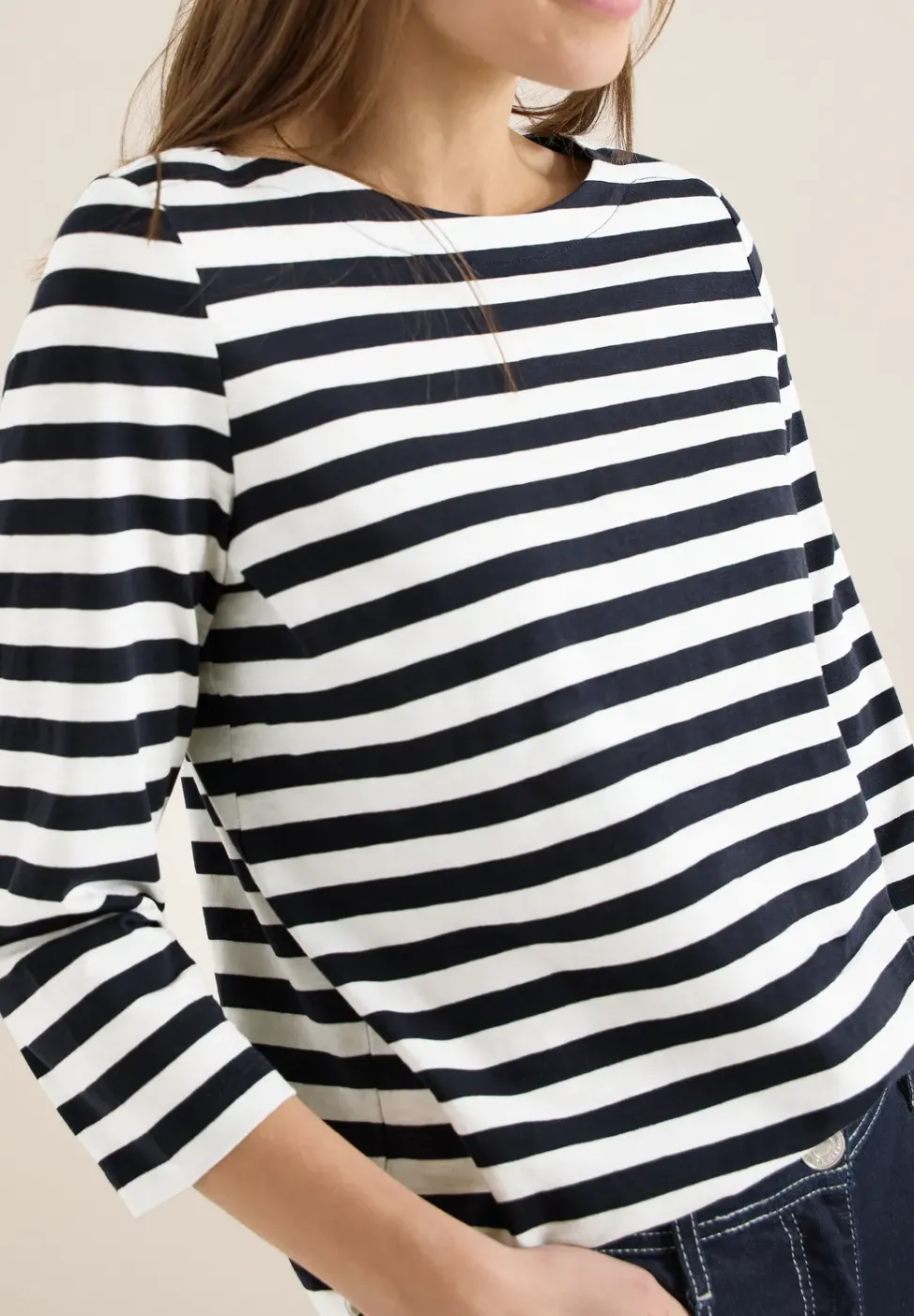 Gestreiftes Basic Shirt