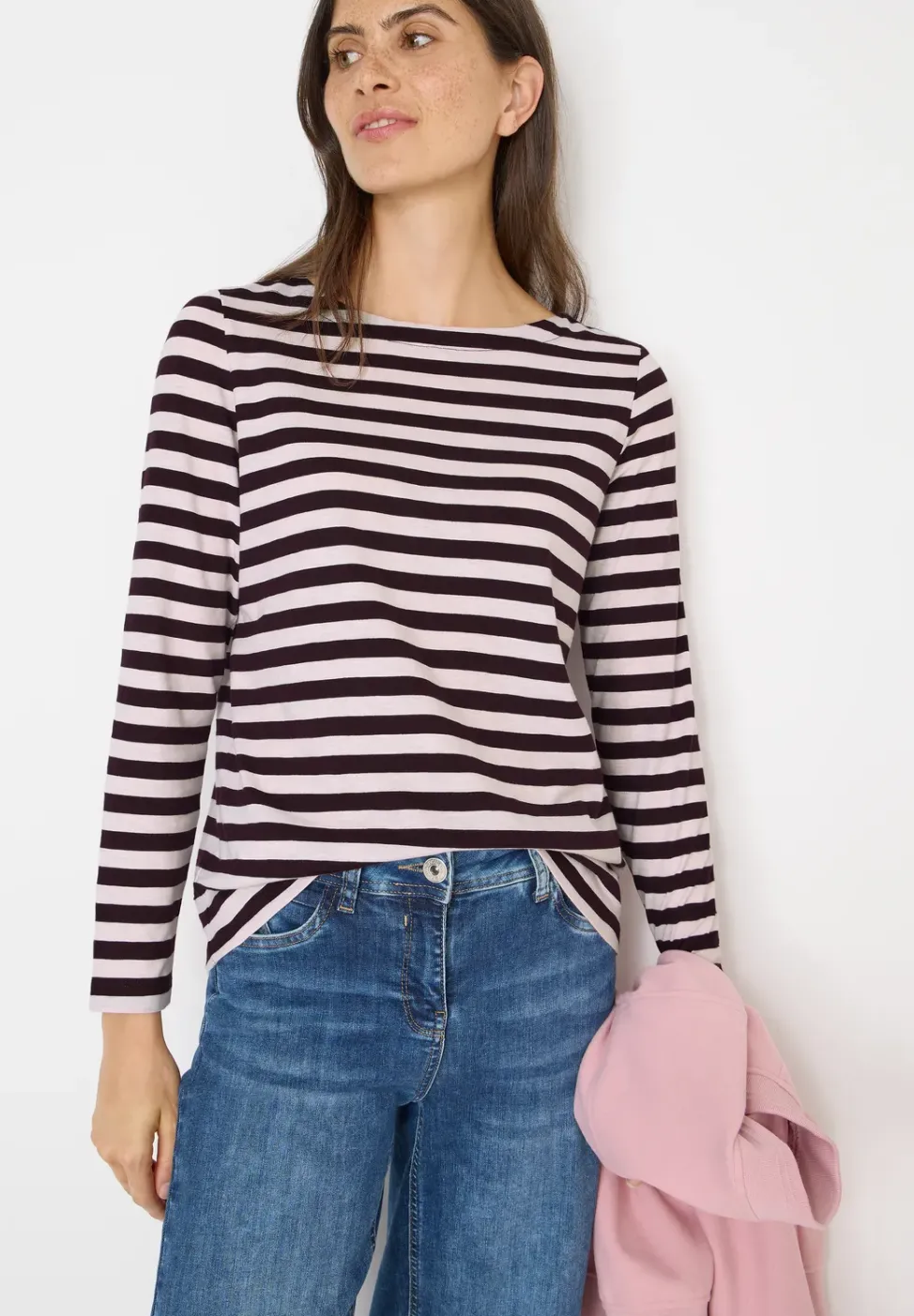 Gestreiftes Basic Shirt