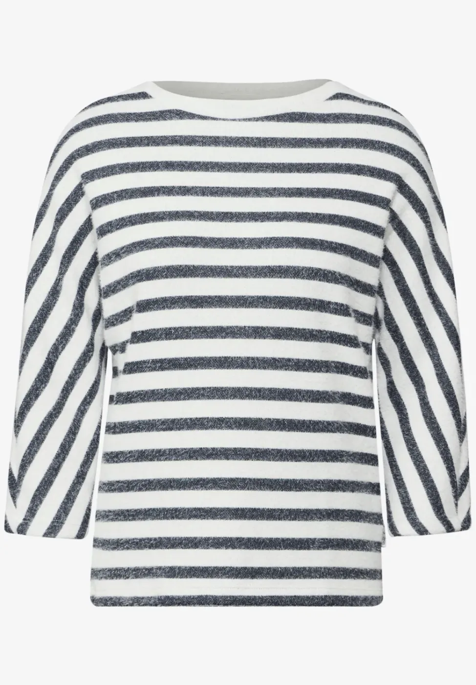 Gestreiftes Federgarn Shirt