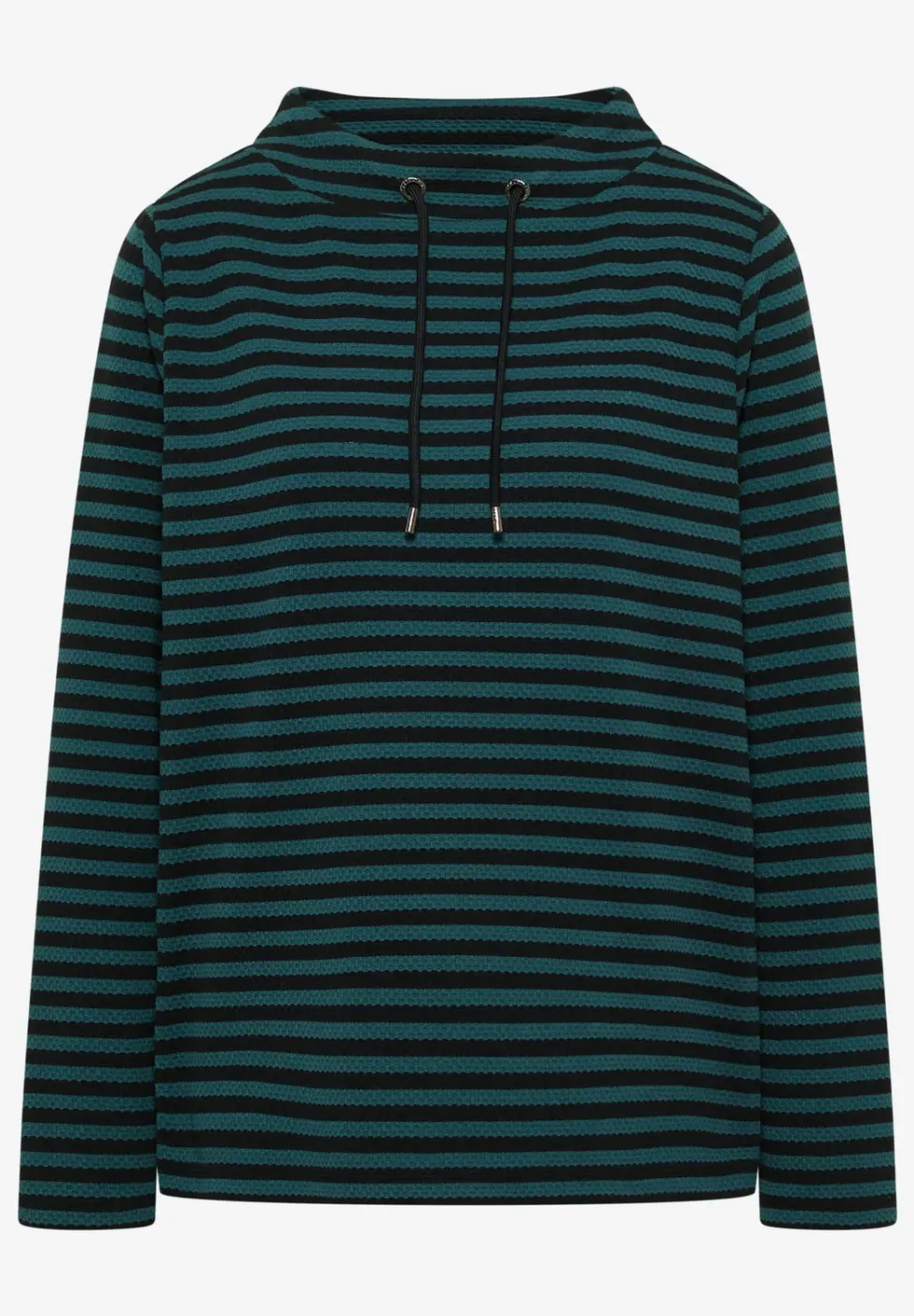 Gestreiftes Funnelneck Shirt