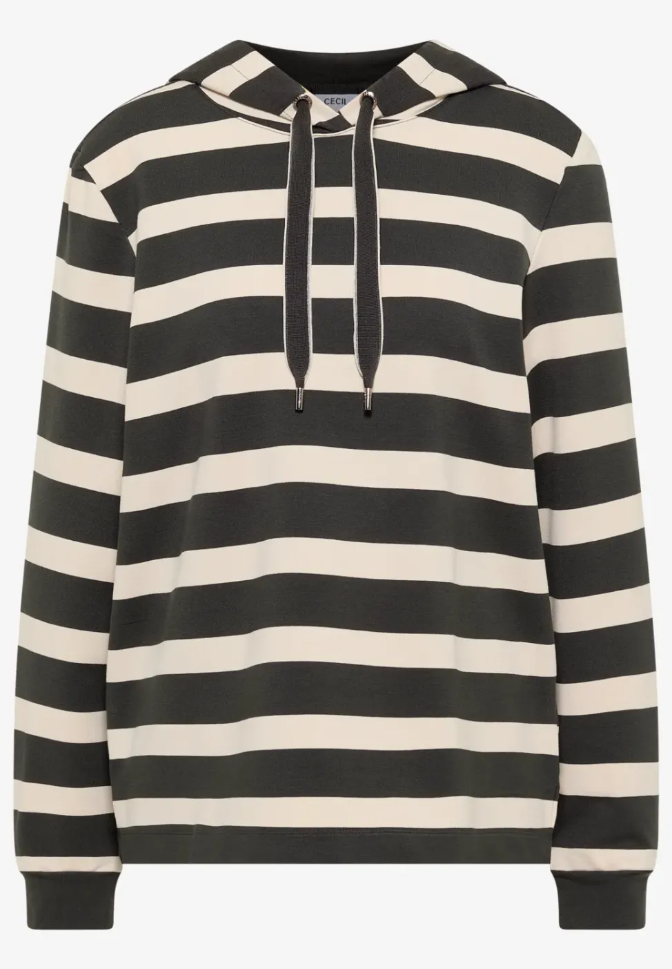 Gestreiftes Hoodie-Shirt