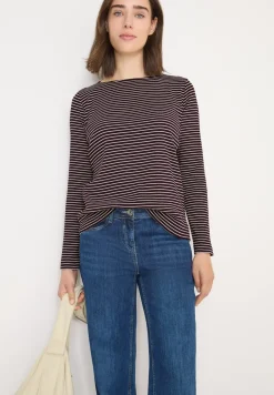 Gestreiftes Langarmshirt