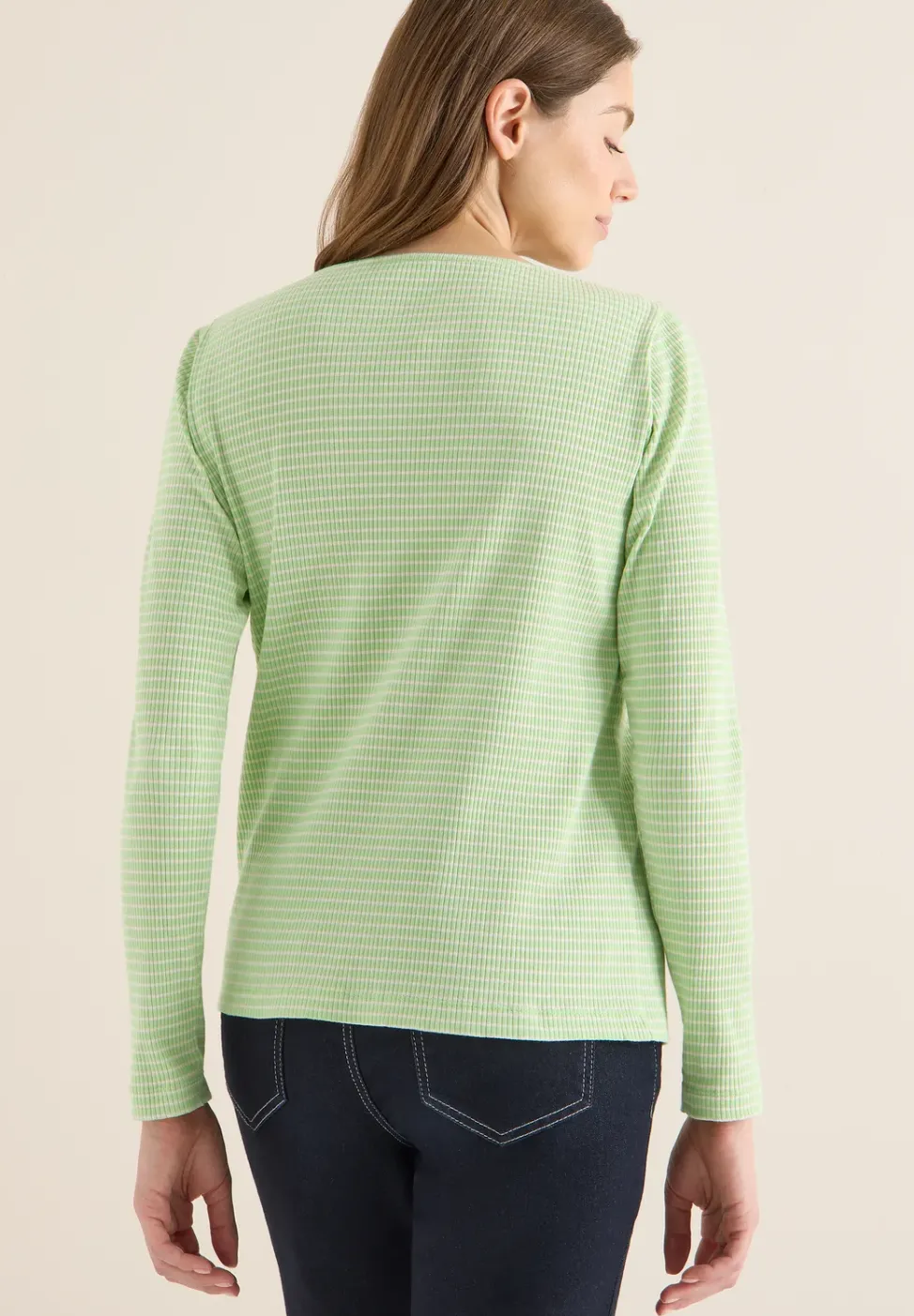 Gestreiftes Langarmshirt