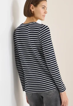 Gestreiftes Langarmshirt