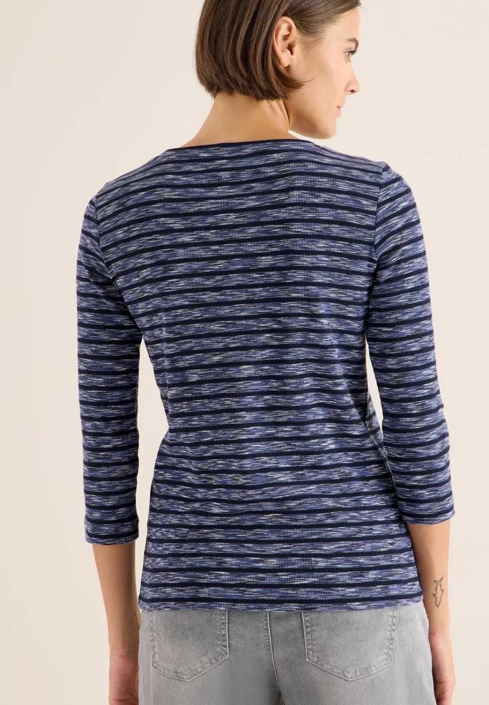 Gestreiftes Ripp-Shirt
