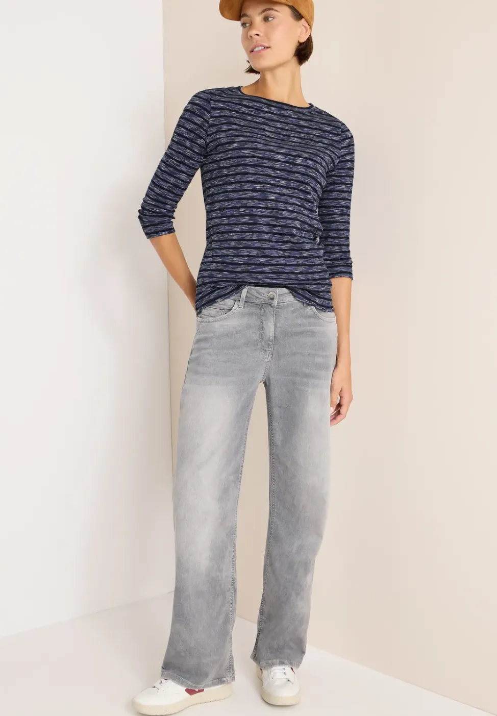 Gestreiftes Ripp-Shirt