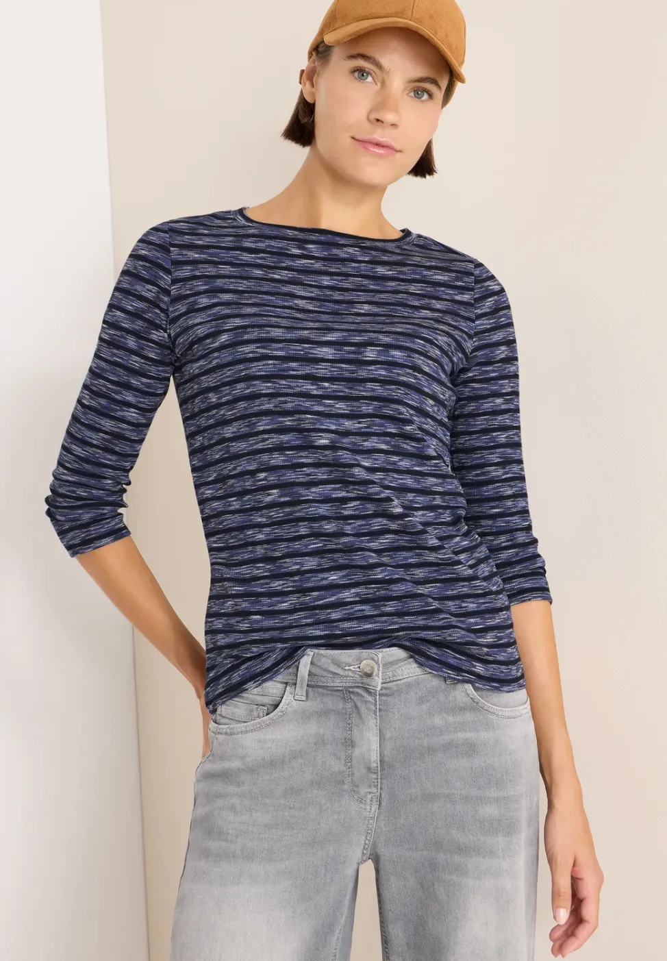 Gestreiftes Ripp-Shirt