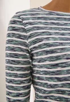 Gestreiftes Ripp-Shirt