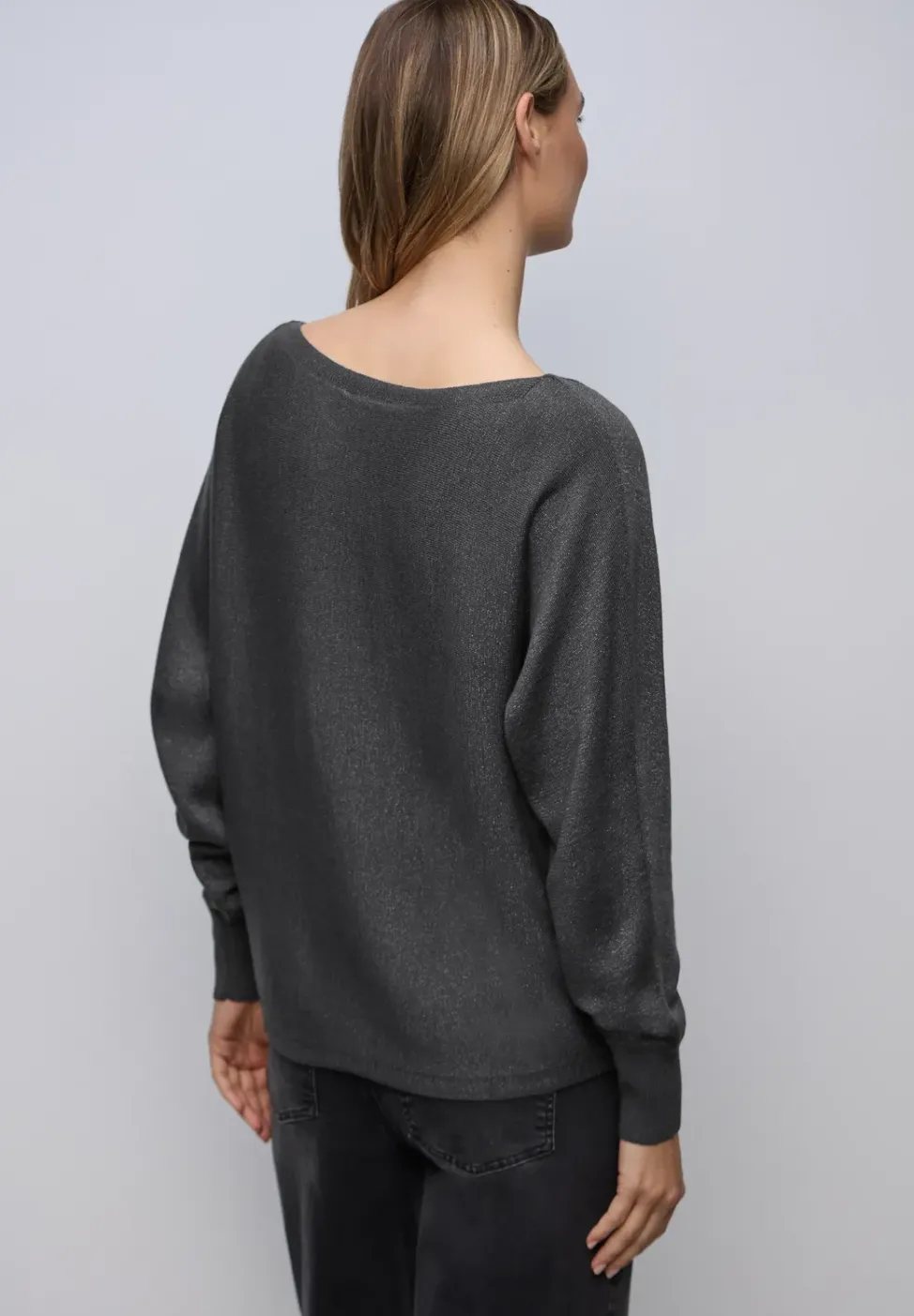Glitzernder Dolman Pullover