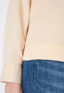 Hemdbluse in Unifarbe