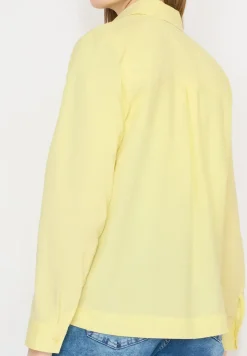 Hemdbluse in Unifarbe