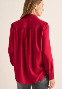 Hemdbluse in Unifarbe