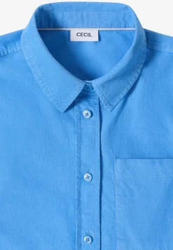 Hemdbluse in Unifarbe