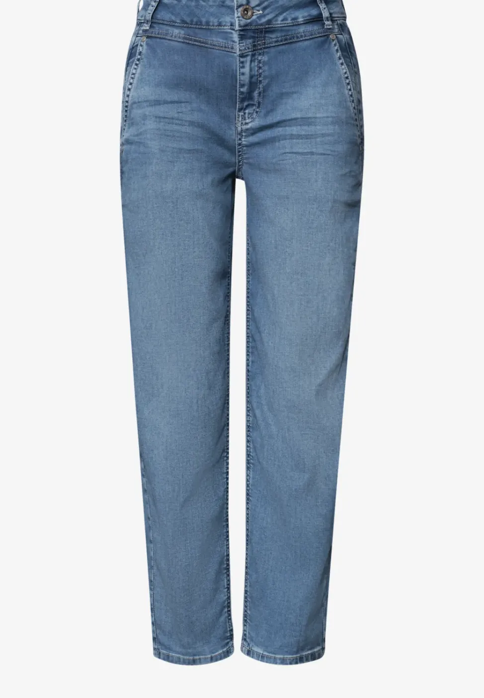 High Waist Barrel Leg Jeans im Loose Fit