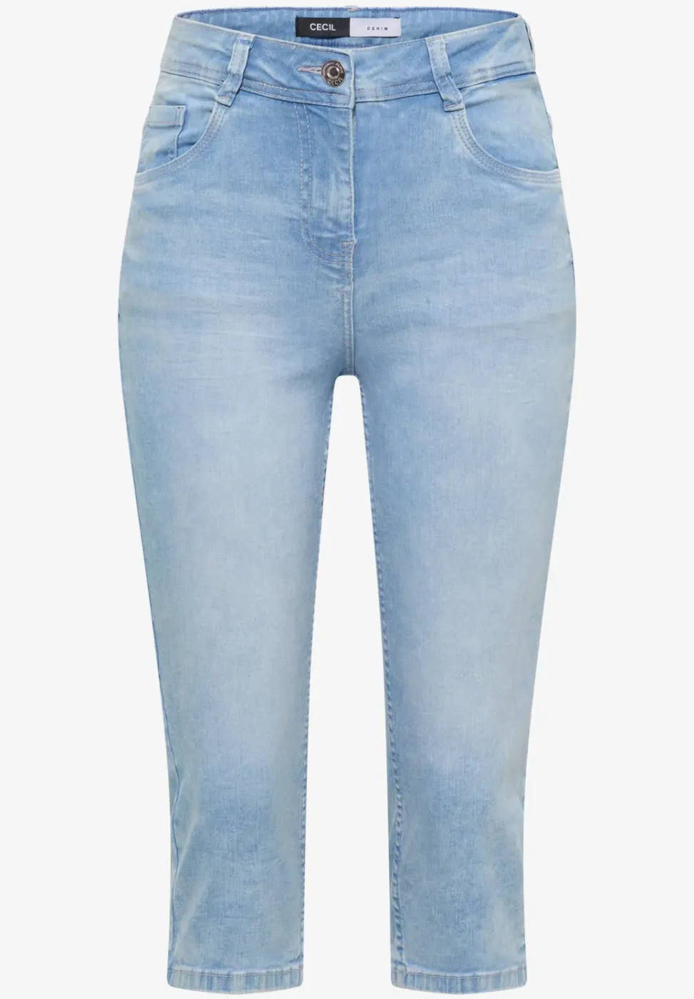 High Waist Slim Leg Jeans im Slim Fit