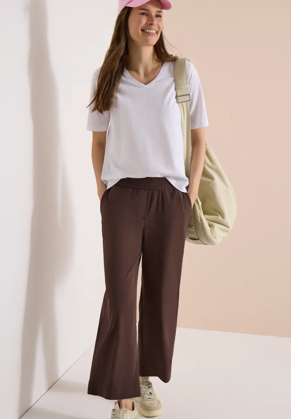 High Waist Wide Leg Hose im Loose Fit