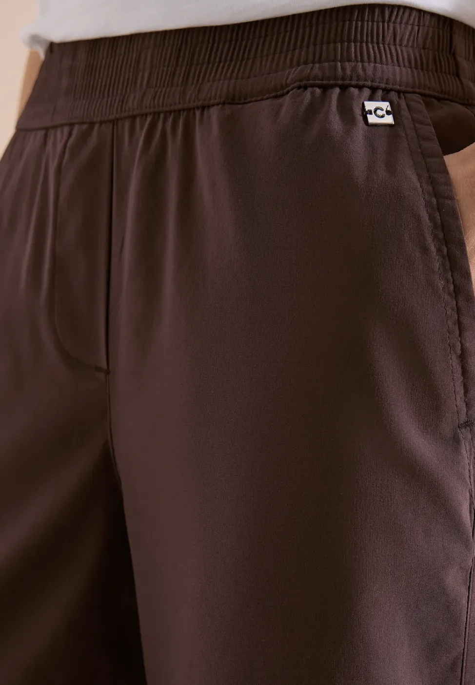 High Waist Wide Leg Hose im Loose Fit