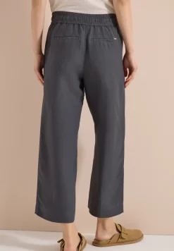High Waist Wide Leg Hose aus Leinenmix