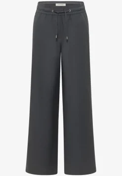 High Waist Wide Leg Hose aus Leinenmix