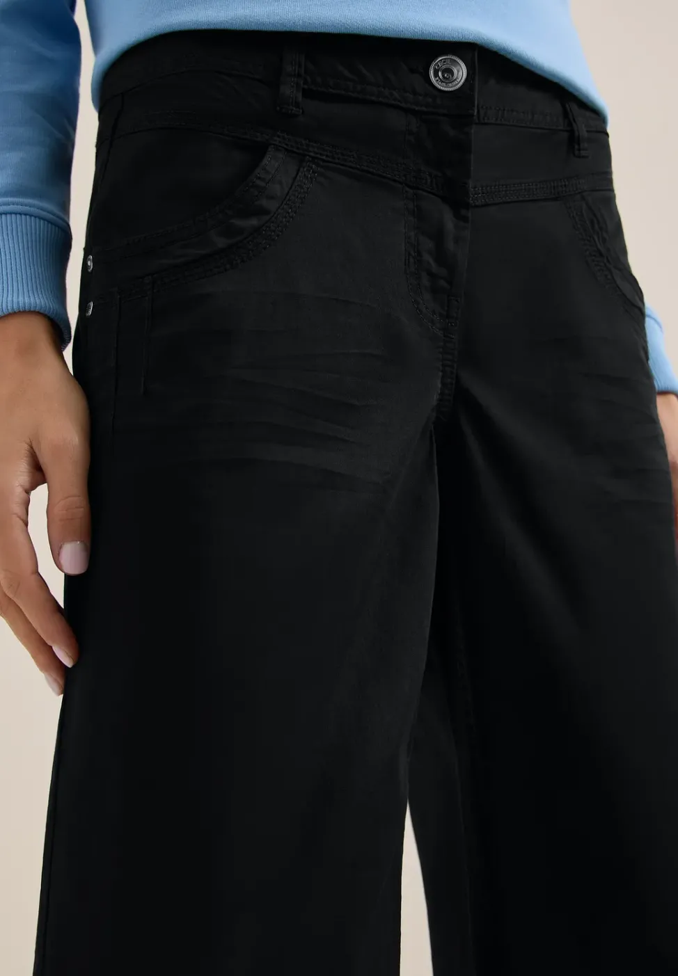 High Waist Wide Leg Hose im Loose Fit