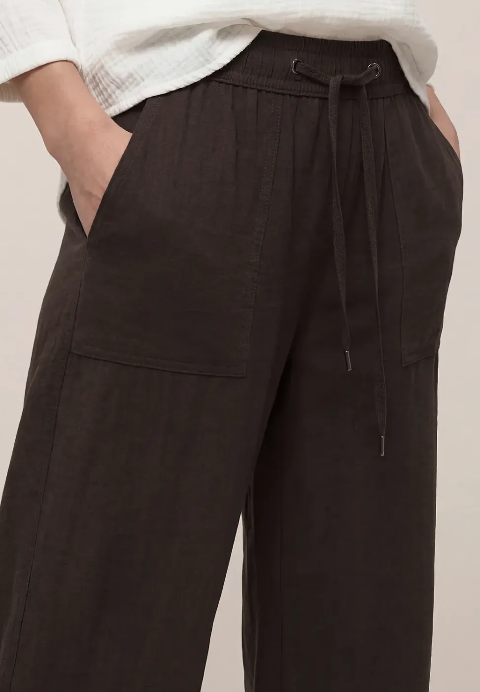 High Waist Wide Leg Hose im Loose Fit